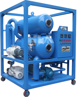 Máy lọc dầu biến áp bằng thép lạnh điện 9000L với máy bơm chân không kép cho nhiệt độ 0-80C