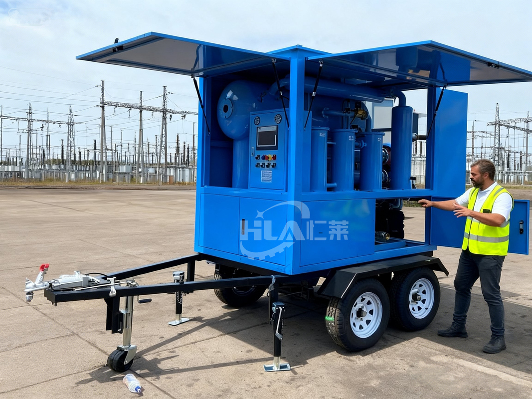 Thiết bị nhỏ gọn và bền của máy lọc dầu di động ≤0,4 Mpa Mức chân không -0,06 ∼0,099 Mpa