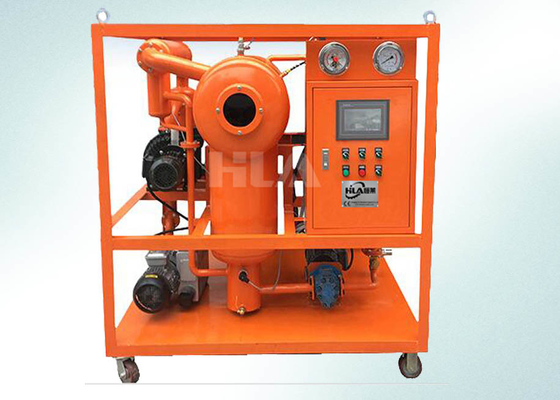 Máy lọc dầu biến áp chân không di chuyển với bảng điều khiển màn hình cảm ứng
