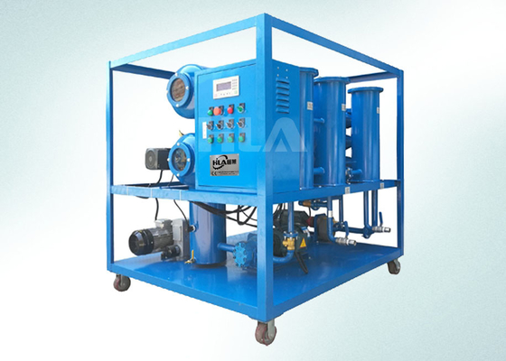 Máy lọc dầu chân không máy biến áp loại ngang 600 Tấn / tháng Tốc độ dòng chảy